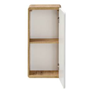 Hängeschrank Barcade MDF - Weiß / Wildeiche Dekor - 35 x 75 cm