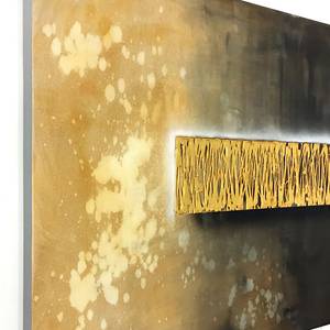 Impression sur toile Golden Reflection Cadre en bois massif avec toile