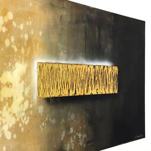 Afbeelding Golden Reflection Massief houten lijst met linnen