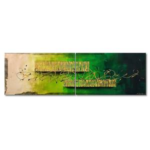 Impression sur toile Royal Garden Cadre en bois massif avec toile