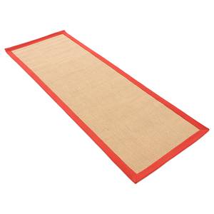 Jute loper Bafor jute - Rood - 70 x 200 cm