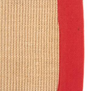 Jute vloerkleed Bafor rond jute - Rood - Diameter: 200 cm