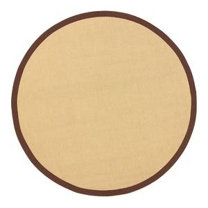 Jute vloerkleed Bafor rond jute - Bruin - Diameter: 160 cm