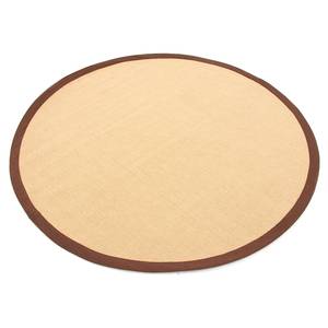 Jute vloerkleed Bafor rond jute - Bruin - Diameter: 160 cm