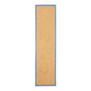 Tapis de couloir en jute Bafor Jute - Bleu - 75 x 300 cm