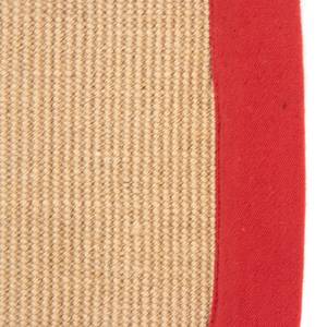 Juteteppich Bafor Rund Jute - Rot - Durchmesser: 80 cm