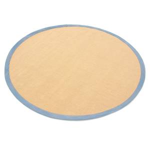 Jute vloerkleed Bafor rond jute - Blauw - Diameter: 160 cm