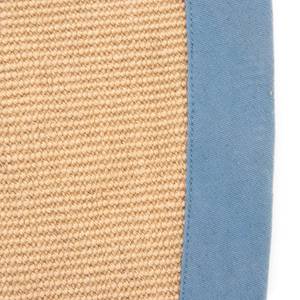 Jute vloerkleed Bafor rond jute - Blauw - Diameter: 160 cm