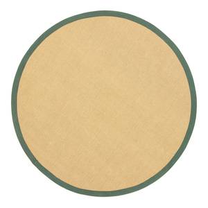 Jute vloerkleed Bafor rond jute - Groen - Diameter: 80 cm