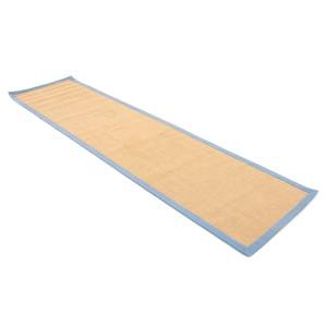 Tapis de couloir en jute Bafor Jute - Bleu - 80 x 400 cm