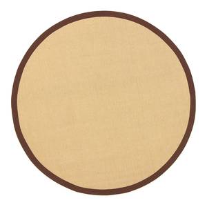 Jute vloerkleed Bafor rond jute - Bruin - Diameter: 80 cm