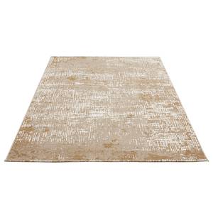 Kurzflorteppich Saragossa Polypropylen / Polyester - Beige - 67 x 140 cm