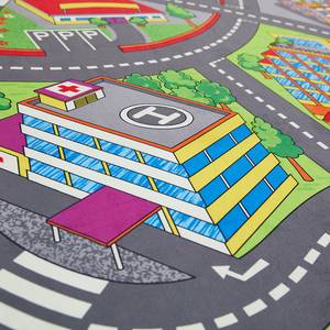 Kindervloerkleed Straat polyester - meerdere kleuren - 100 x 150 cm