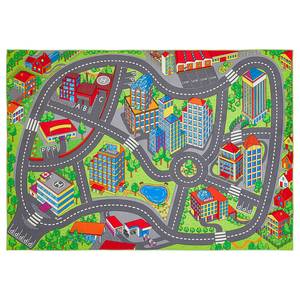 Kinderteppich Spielstraße Polyester - Mehrfarbig - 140 x 200 cm