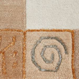 Tapis en laine Sola - Type A Laine - Beige / Blanc - Beige / Blanc - 60 x 90 cm