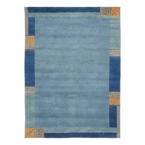 Tapis en laine Sola - Type A Laine - Bleu clair / Bleu foncé - Bleu clair / Bleu foncé - 60 x 90 cm