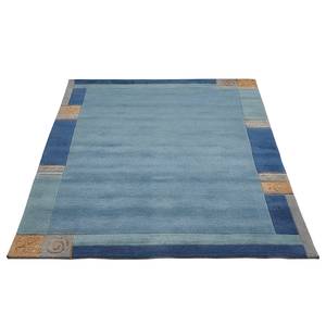 Tapis en laine Sola - Type A Laine - Bleu clair / Bleu foncé - Bleu clair / Bleu foncé - 60 x 90 cm