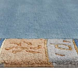 Tapis en laine Sola - Type A Laine - Bleu clair / Bleu foncé - Bleu clair / Bleu foncé - 60 x 90 cm