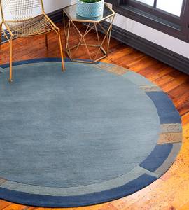 Tapis en laine Sola - Type B Laine - Bleu clair / Bleu foncé - Bleu clair / Bleu foncé