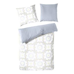 Parure de lit en percale Rotator Coton - Bleu - 135 x 200 cm - Bleu - 135 x 200 cm + oreiller 80 x 80 cm