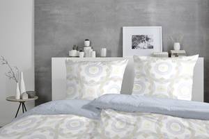 Parure de lit en percale Rotator Coton - Bleu - 135 x 200 cm - Bleu - 135 x 200 cm + oreiller 80 x 80 cm