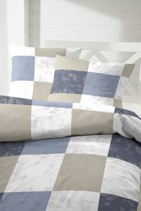 Parure de lit en percale Gambit Coton - Bleu - 135 x 200 cm - Bleu - 135 x 200 cm + oreiller 80 x 80 cm