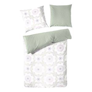 Parure de lit en percale Rotator Coton - Vert - 135 x 200 cm - Vert - 135 x 200 cm + oreiller 80 x 80 cm