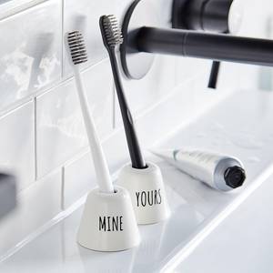 Porte-brosse à dents MINE & YOURS Porcelaine - Blanc