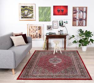 Tapis en laine Benares Bidjar 100 % laine vierge - Rouge - 250 x 300 cm