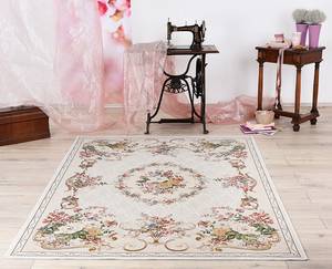 Laagpolig vloerkleed Flomi Florence textielmix - Beige - 240 x 340 cm