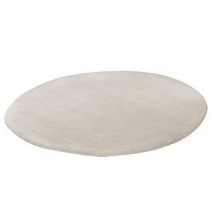 Tapis en laine Hadj rond 100 % laine vierge - Blanc - Diamètre : 250 cm