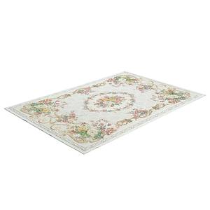 Laagpolig vloerkleed Flomi Florence textielmix - Beige - 200 x 290 cm