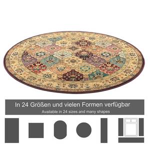 Tapis Gabiro 208 rond Polypropylène - Rouge - Diamètre : 240 cm