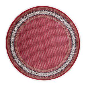 Wollen vloerkleed Chandi Mir Rond 100% scheerwol - Rood - Diameter: 250 cm