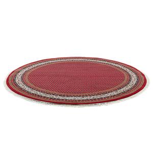 Wollen vloerkleed Chandi Mir Rond 100% scheerwol - Rood - Diameter: 250 cm