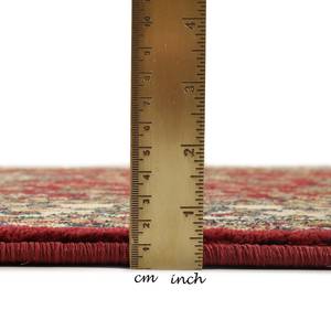 Laagpolig vloerkleed Hamadan polypropeen - Rood - 240 x 240 cm
