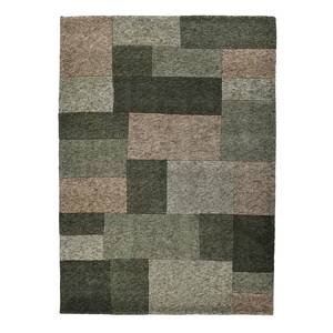 Tapis en laine Dalas 100 % laine vierge - Vert - 250 x 350 cm