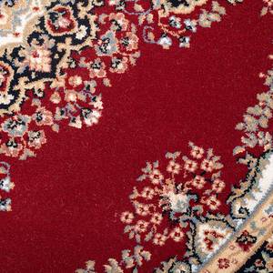 Tapis en laine Dolna rond 100 % laine vierge - Rouge - Diamètre : 240 cm