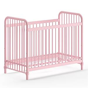 Ledikant Bronxx ijzer - 60 x 120 cm - Roze