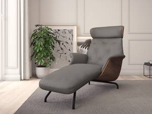 Chaise relax BLOMST Cuir Danbi: Marron - Noir - Noyer