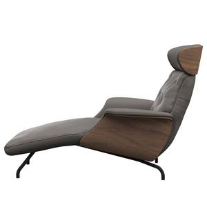 Chaise relax BLOMST Cuir Danbi: Marron - Noir - Noyer