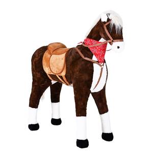 Paard speelgoed Winnie XXL polyester/pluche - bruin