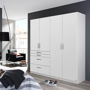 Armoire à portes battantes Homburg I Blanc alpin - Largeur : 181 cm - Sans portes miroir