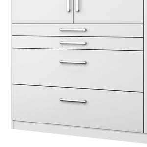 Armoire à portes battantes Homburg I Blanc alpin - Largeur : 181 cm - Sans portes miroir