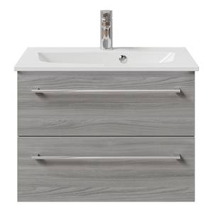 Waschtisch 6025 Typ C Mineralmarmor - Eiche Grau Dekor - Breite: 67 cm