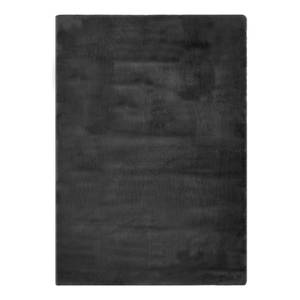 Hoogpolig vloerkleed Loano polyester - antracietkleurig - Zwart/antraciet - 60 x 120 cm