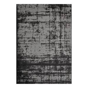 Tapis extérieur Patio Polypropylène / Polyester - Gris / Anthracite - Gris / Anthracite - 80 x 150 cm