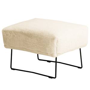 Sessel Caleta Kunstfell Bahira: Creme - Mit Hocker