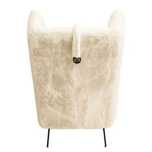 Sessel Caleta Kunstfell Bahira: Creme - Mit Hocker