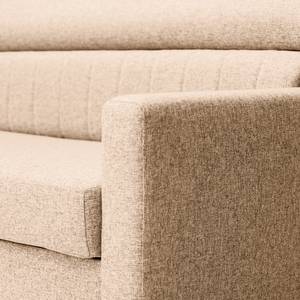 Hoekbank Chelsfield Geweven stof Lark: Beige - Longchair vooraanzicht links